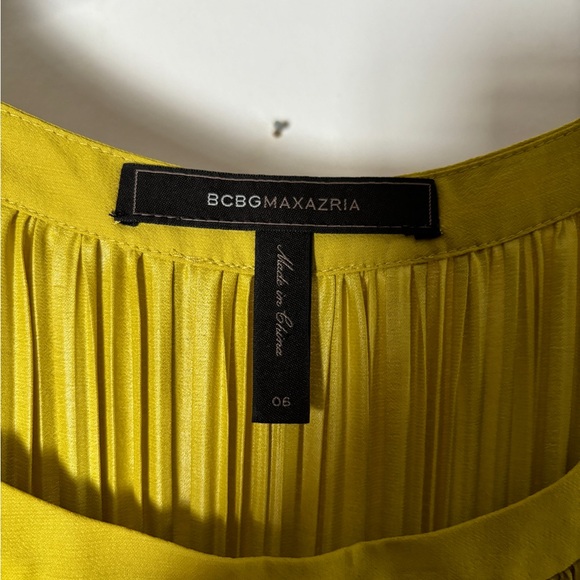BCBG Max Azria Lucea Colorblocked Pleated Dress - Picture 5 of 6